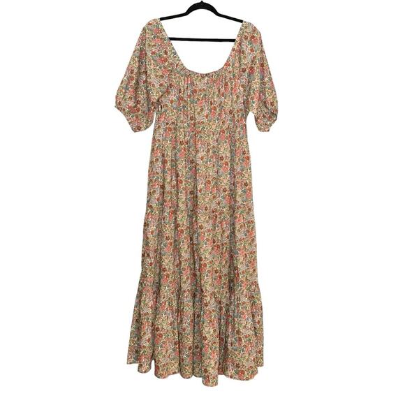 NWT Roller Rabbit Liberty Fabric Agnese Elysian Day Floral Midi Dress MEDIUM - Picture 4 of 8